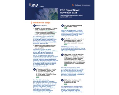 ESG Digest News: November 2024